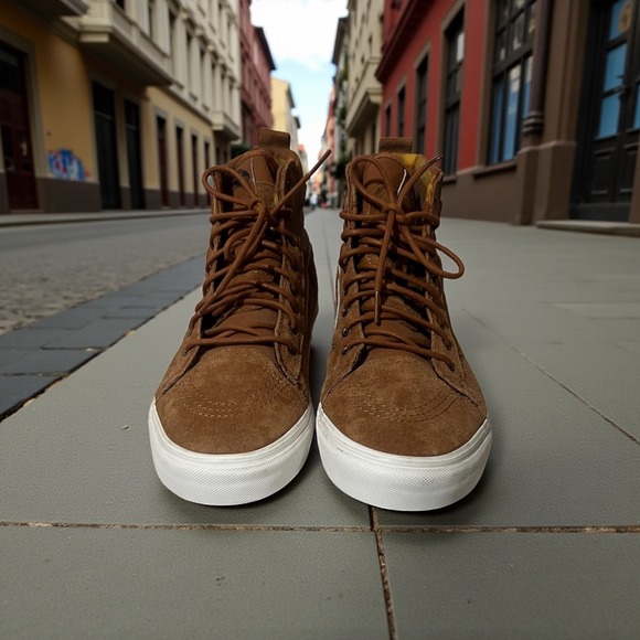 Vans Sk8 Hi MTE 20 Leather Suede Waterproof Winter Boots Mens 13 - Picture 2 of 10